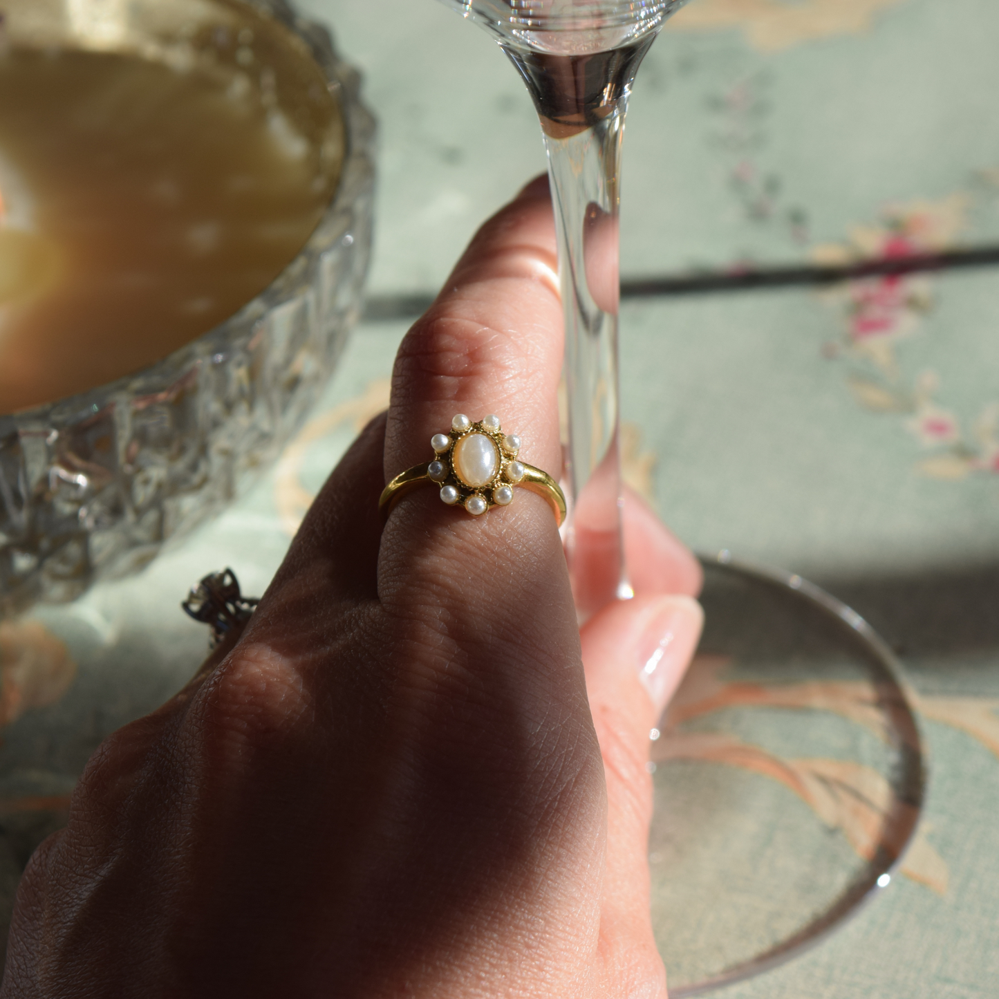 Daydream Pearl Cluster Ring