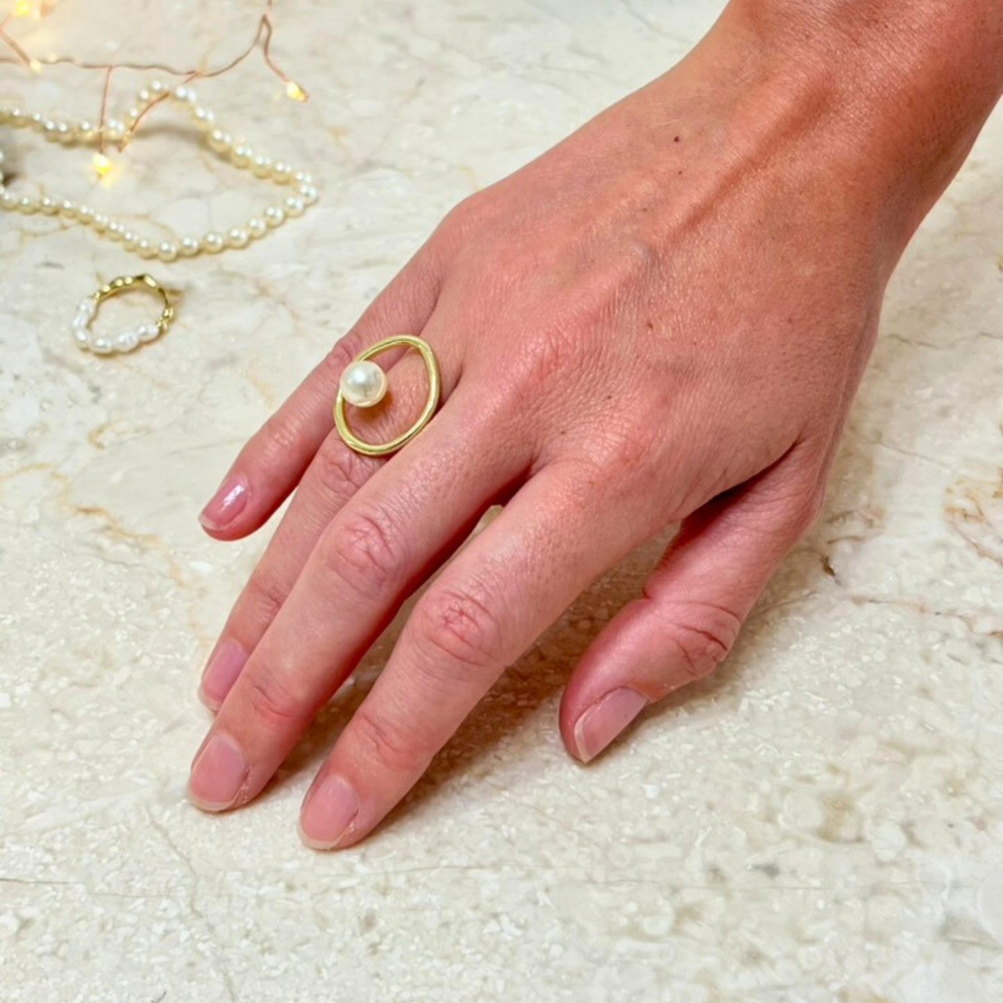 Courtier's Secret Pearl Embrace Ring