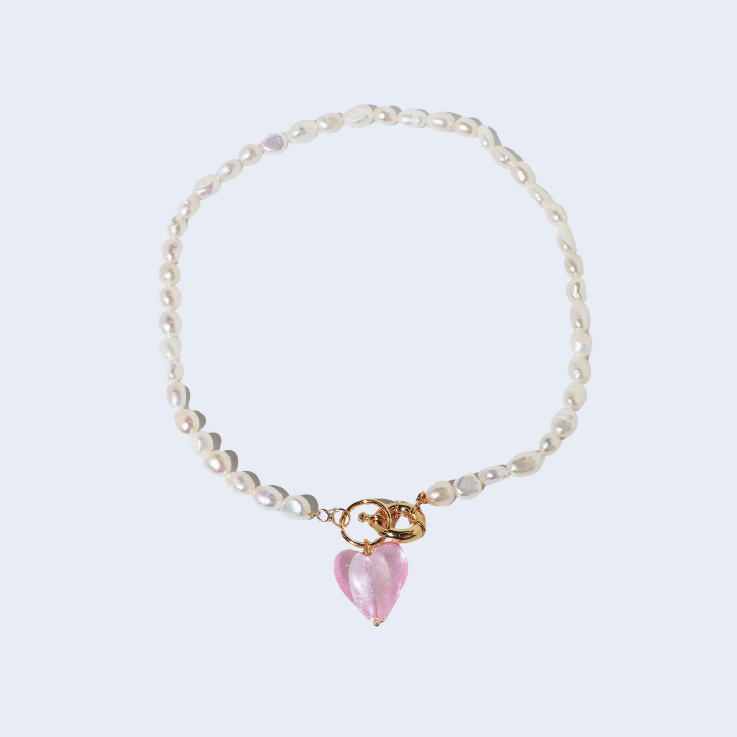 Royal Affection Pink Heart Necklace