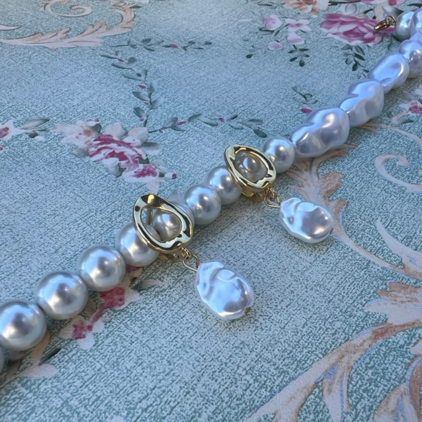 Royal Cascade Pearl Drop Earrings